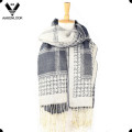 2016 Novo Oversize Soft Warm Woven Jacquard Padrão Scarf ou Xaile